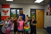 Mrs. Karr and her forensic science students