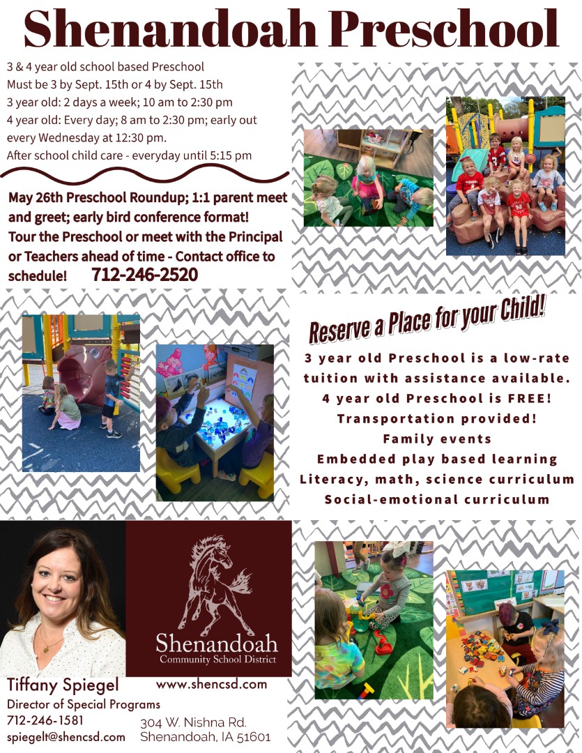 Shenandoah Community School District - Shenandoah Preschool 2022-2023